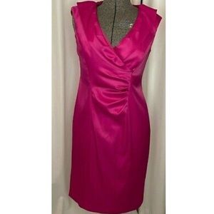 Evan Piccone fushia satin women's cocktail dress size 6